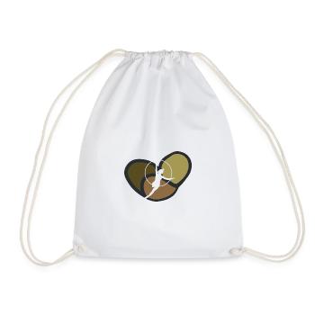 Gymnastics Gymnastics training - Drawstring Bag - white - Front