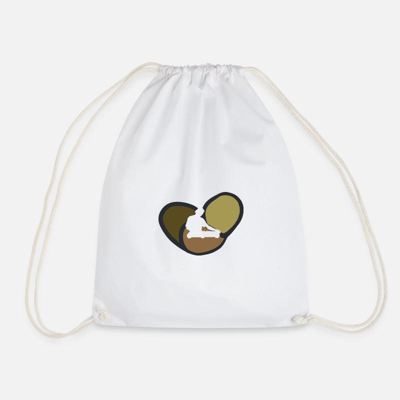 DJ Discjockey Electro - Drawstring Bag - white