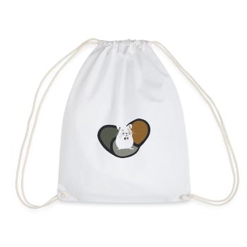 Hamster Animal Rodent - Drawstring Bag - white - Front