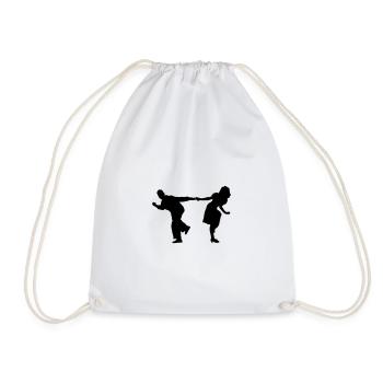 Dancers2 - Drawstring Bag - white - Front