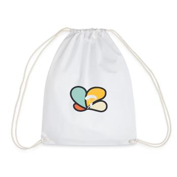 Paragliding Air Parachute - Drawstring Bag - white - Front