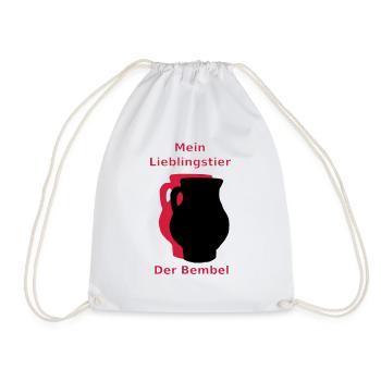 My favorite animal of the Bembel - Drawstring Bag - white - Front
