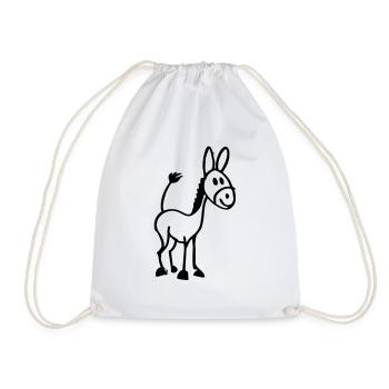 Little Donkey - Drawstring Bag - white - Front