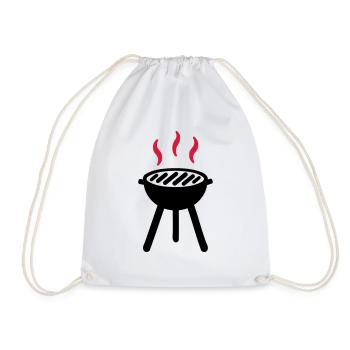 Grill - Drawstring Bag - white - Front