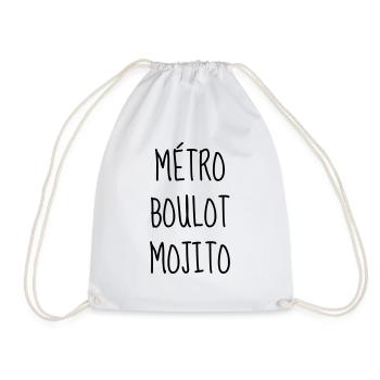 Mojito - Citation - Humour - Comique - Fun Alcool - Sac de sport léger - blanc - Devant