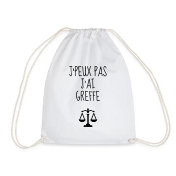 Clerk Greffier Greffe Urkundsbeamte Justice Law - Drawstring Bag - white - Front