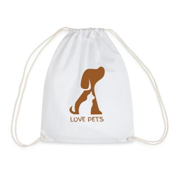 Love farts - Drawstring Bag - white - Front