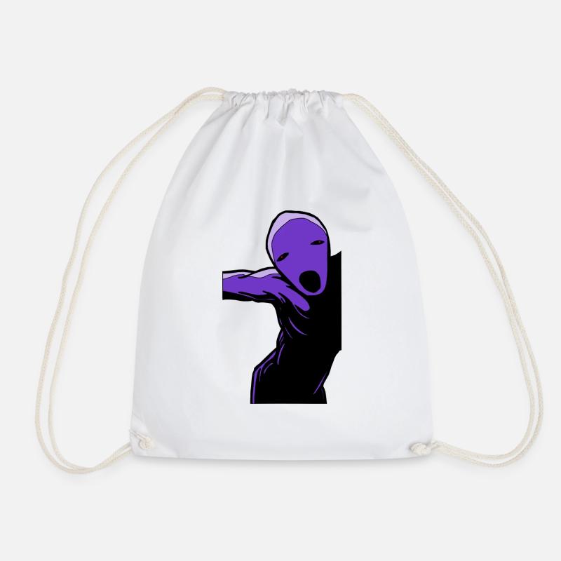 Cri d’Edvard Munch 2.0 violet - Sac de sport léger - blanc