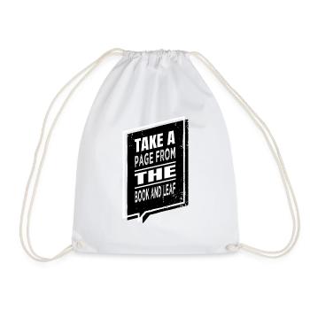 cool livre connaisseur anniversaire cadeau un chat de temps - Sac de sport léger - blanc - Devant