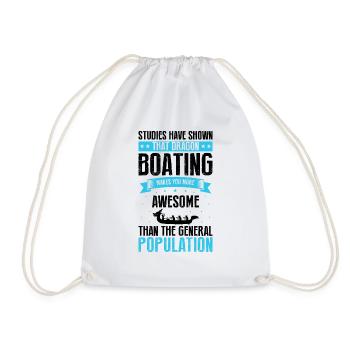 Chinese Boat Race for Dragon Boat Trainers - Drawstring Bag - white - Front