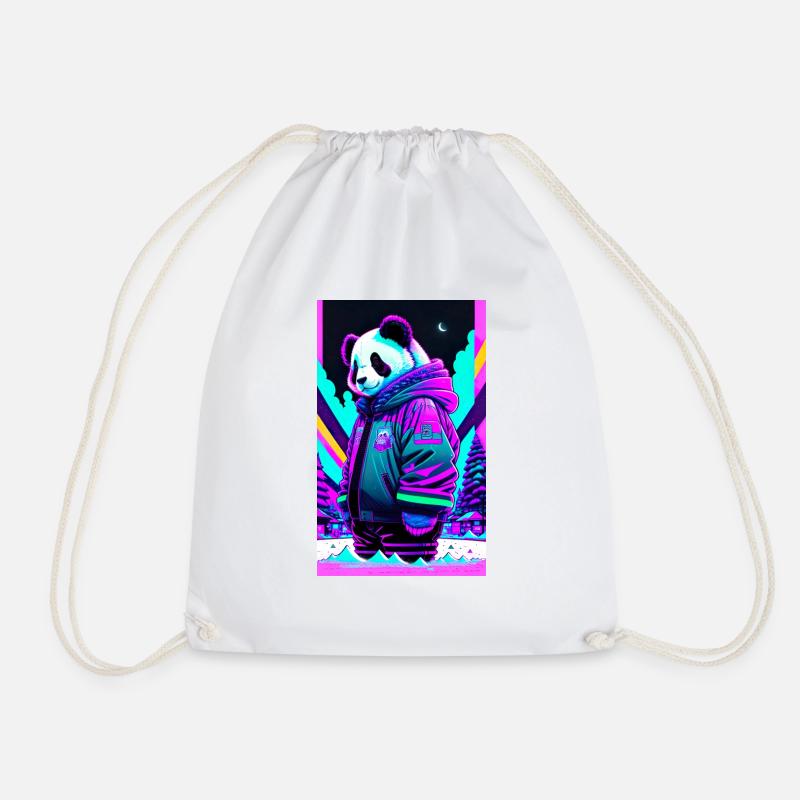 Panda décontracté - Sac de sport léger - blanc