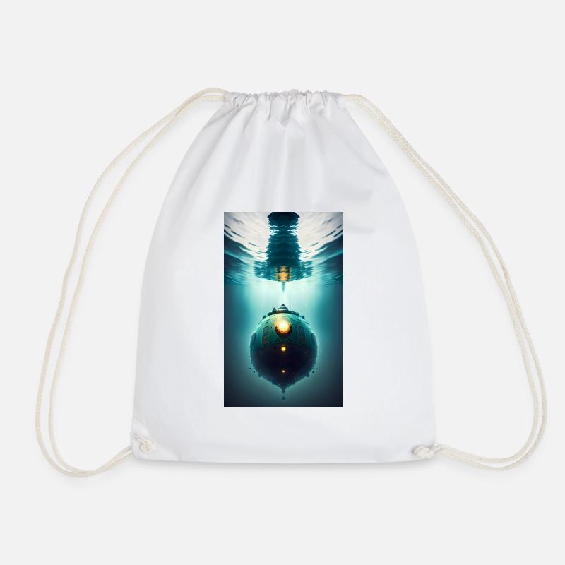 TitanIc Submarine - Drawstring Bag - white