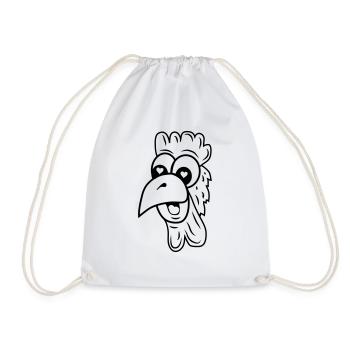 Chicken in love - Drawstring Bag - white - Front