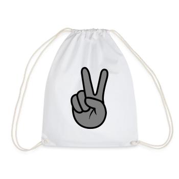 Main de la Paix - Sac de sport léger - blanc - Devant