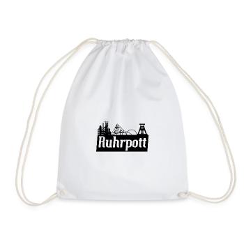 Ruhrpott, skyline, landmark, sights - Drawstring Bag - white - Front