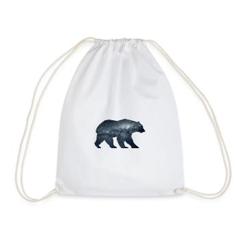 Ours, Abstrait, Géométrie, Nature, Bear, Espace - Sac de sport léger - blanc - Devant
