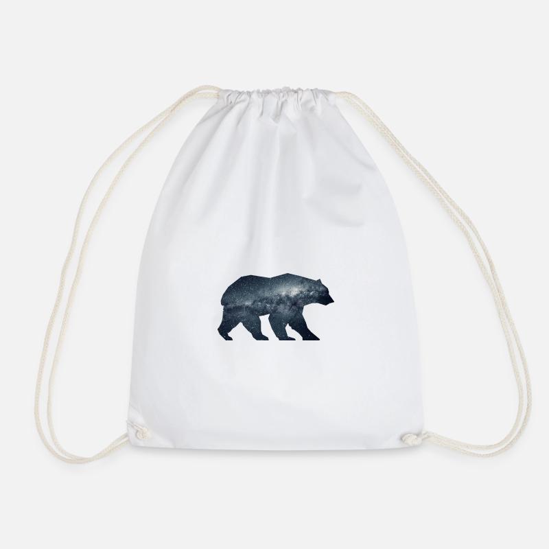 Bär, Abstrakt, Geometrie, Natur, Bear, Weltall - Turnbeutel - Weiß