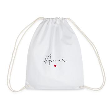 Grand classique avec un petit message d'amour AMOR - Sac de sport léger - blanc - Devant