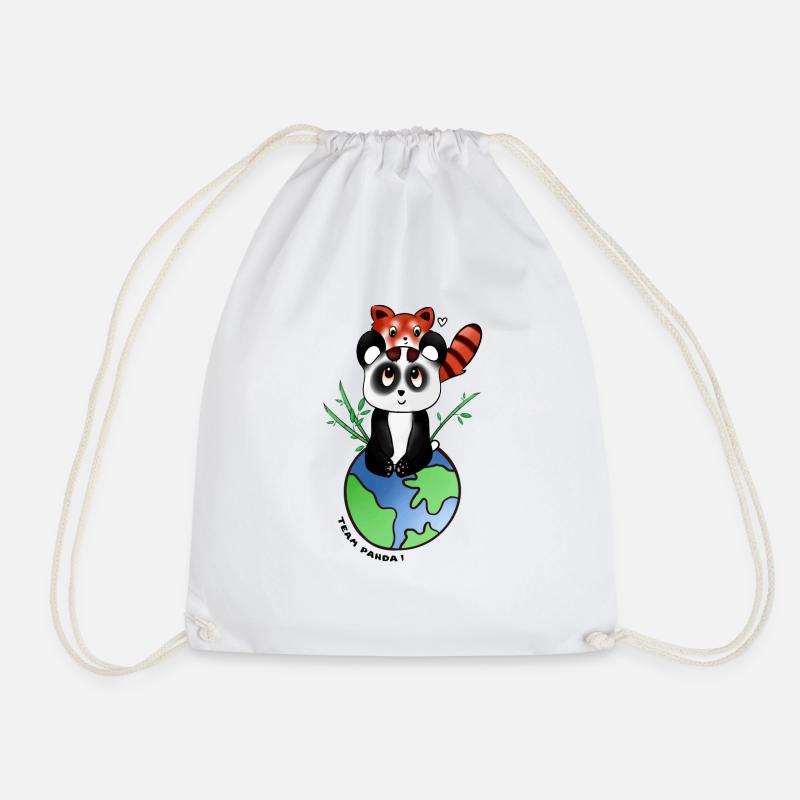 Team Panda - Turnbeutel - Weiß