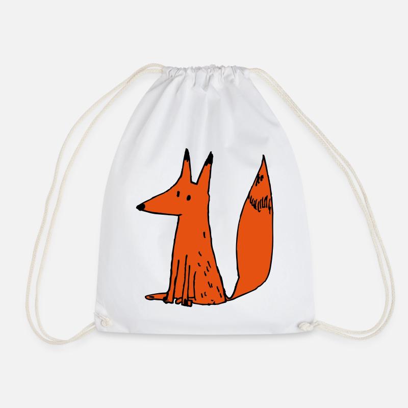 renardrouxmam - Drawstring Bag - white