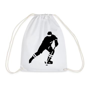 Hockey - Drawstring Bag - white - Front