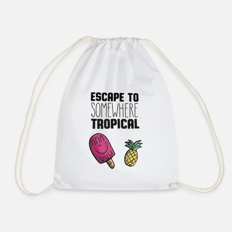 Flucht nach Tropical - Turnbeutel - Weiß