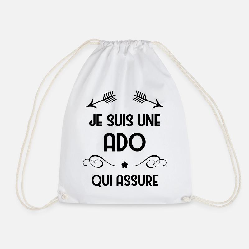 adolescent / enfant / ado / adolescente - Sac de sport léger - blanc