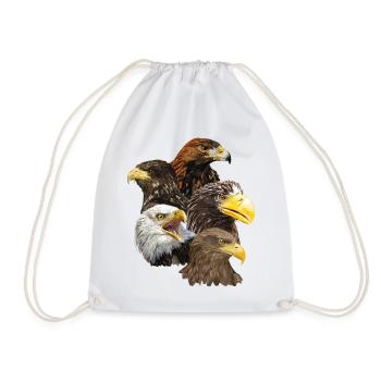 Oiseaux de proie - Sac de sport léger - blanc - Devant