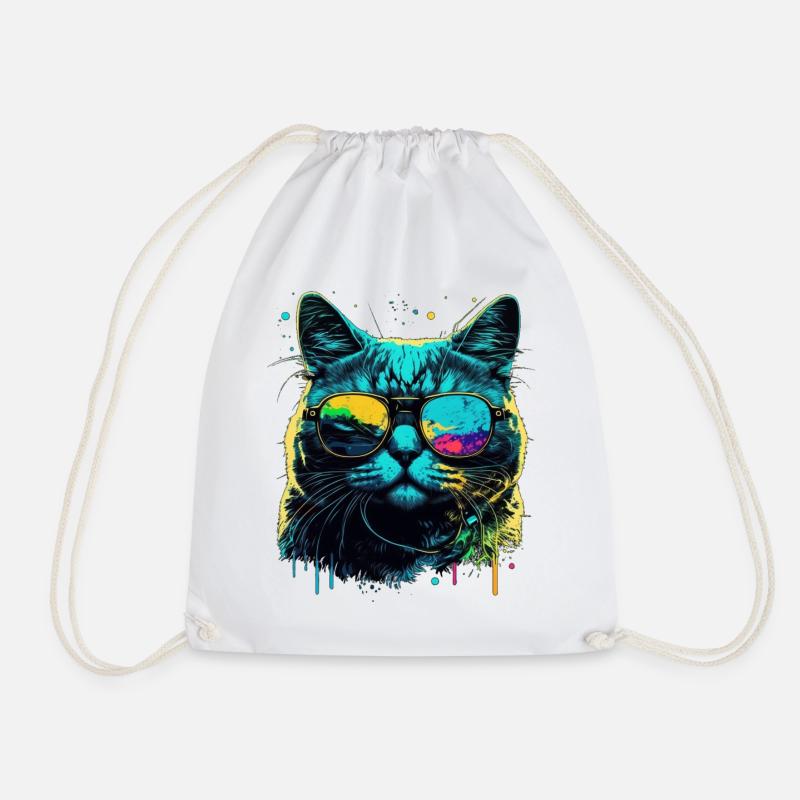 Cool cat - Turnbeutel - Weiß