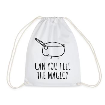 Pouvez-vous sentir la magie - Cochon d’Inde licorne - Sac de sport léger - blanc - Devant