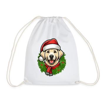 Noël Labrador Dog Friends - Sac de sport léger - blanc - Devant