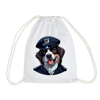 Dogs Police - Drawstring Bag - white - Front