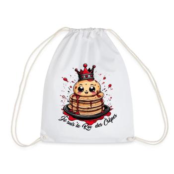 Je suis le roi des crêpes, meilleur cuisiner ! - Sac de sport léger - blanc - Devant