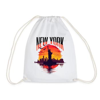 Statue de la Liberté de New York, Sun, États-Unis - Sac de sport léger - blanc - Devant