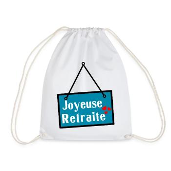 HAPPY RETREAT. RETIREMENT - Drawstring Bag - white - Front