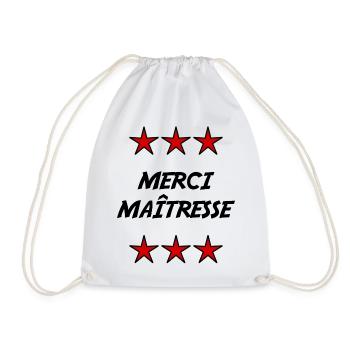 MERCI. MAÎTRESSE. MAÎTRE. MERCI MAÎTRESSE - Sac de sport léger - blanc - Devant