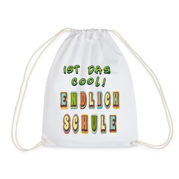 School at last - Drawstring Bag - white - Front