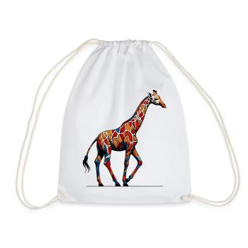 Girafe - Sac de sport léger - blanc - Devant