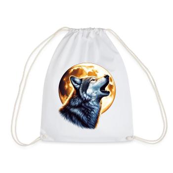 Loup - Sac de sport léger - blanc - Devant