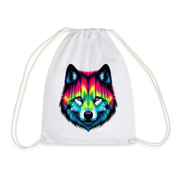 Loup - Sac de sport léger - blanc - Devant