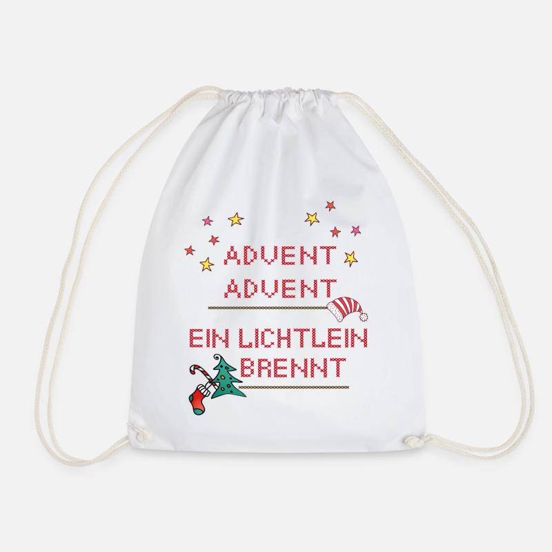Advent Advent, Weihnachten - Turnbeutel - Weiß