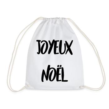CHRISTMAS. MERRY CHRISTMAS. MERRY CHRISTMAS. SANTA CLAUS - Drawstring Bag - white - Front