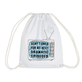 Stay Tuned - Drawstring Bag - white - Front