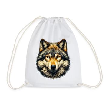 Wolf - Turnbeutel - Weiß - Vorne