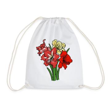 Amaryllis - Drawstring Bag - white - Front