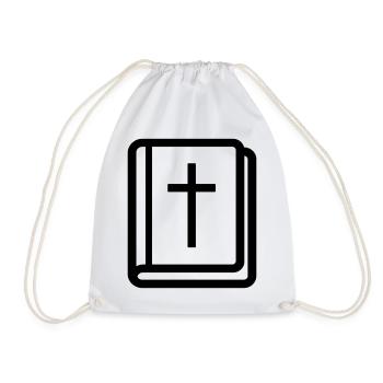 Bibel - Turnbeutel - Weiß - Vorne