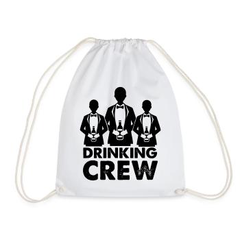 drinking_crew_01 - Turnbeutel - Weiß - Vorne