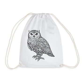 Ornement de harfang des neiges - Sac de sport léger - blanc - Devant
