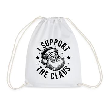 Je soutiens le Père Noël - Sac de sport léger - blanc - Devant