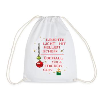 Luminaire light with bright glow - Drawstring Bag - white - Front